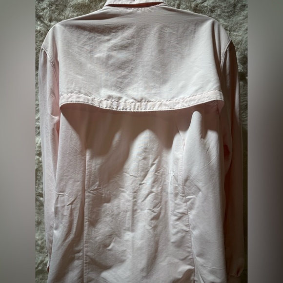 LL BEAN WOMEN'S VENTED LONG SLEEVE Soft Pink FISHING SHIRT - SIZE XL - Picture 2 of 14